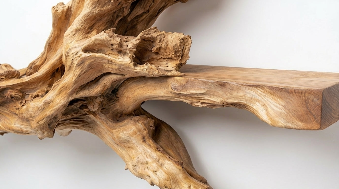 Branchflow Sculptural Wall Shelf — Nature Suspended in Stillness