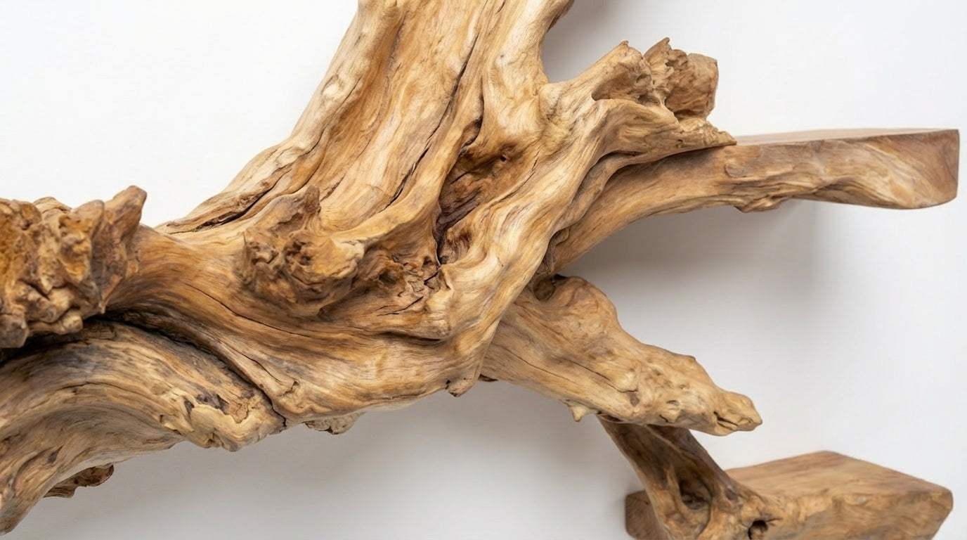 Branchflow Sculptural Wall Shelf — Nature Suspended in Stillness