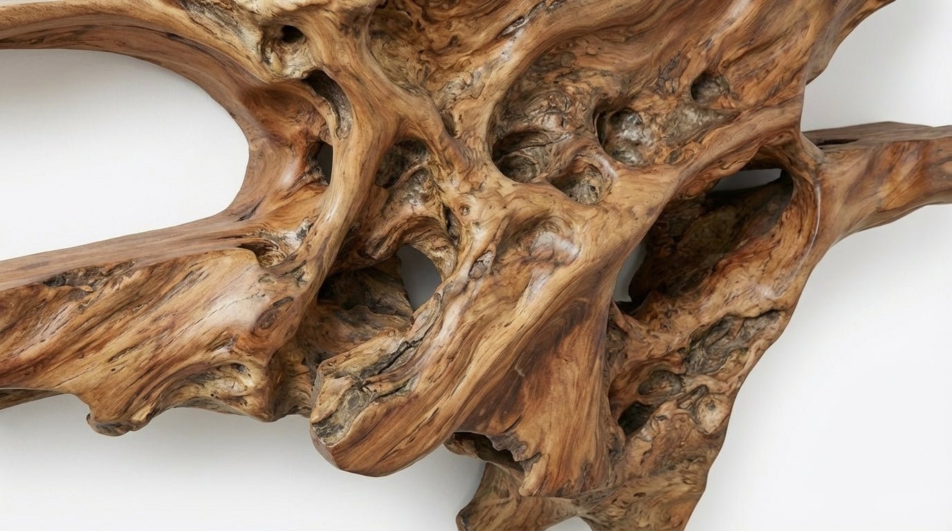Rootveil Sculptural Wall Shelf — Nature Revealed, Not Refined