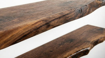 Stillform Live-Edge Floating Shelf — Quiet Weight, Honest Wood
