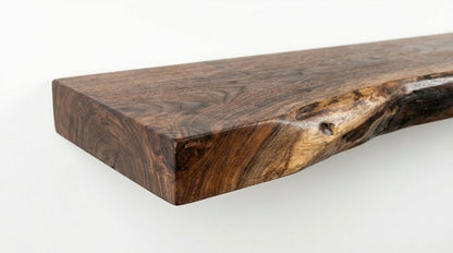 Stillform Live-Edge Floating Shelf — Quiet Weight, Honest Wood