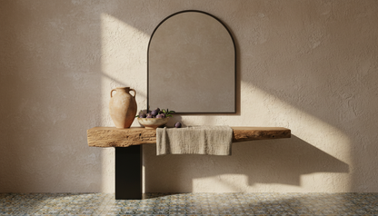 Balance Line Live-Edge Console Table – Nature Meets Architecture