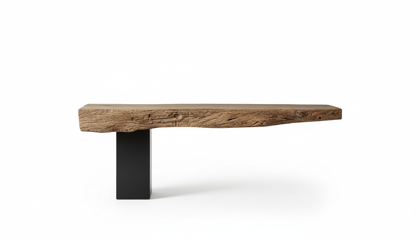 Balance Line Live-Edge Console Table – Nature Meets Architecture