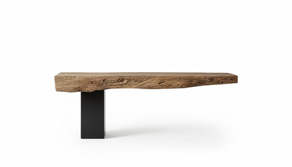 Balance Line Live-Edge Console Table – Nature Meets Architecture