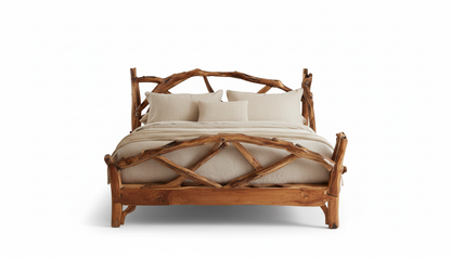 Woodland Embrace Bed – Handcrafted from Living Forms