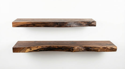 Stillform Live-Edge Floating Shelf — Quiet Weight, Honest Wood