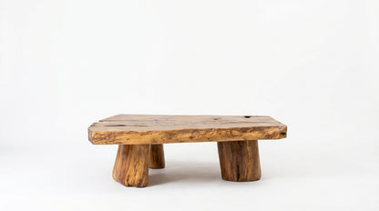 Stonewood Live-Edge Coffee Table – Raw Strength, Timeless Calm