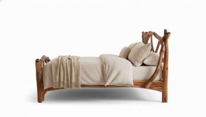 Woodland Embrace Bed – Handcrafted from Living Forms