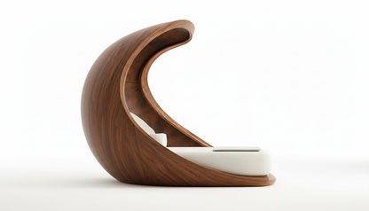 Lunara Cocoon Bed – A Private World Within Wood