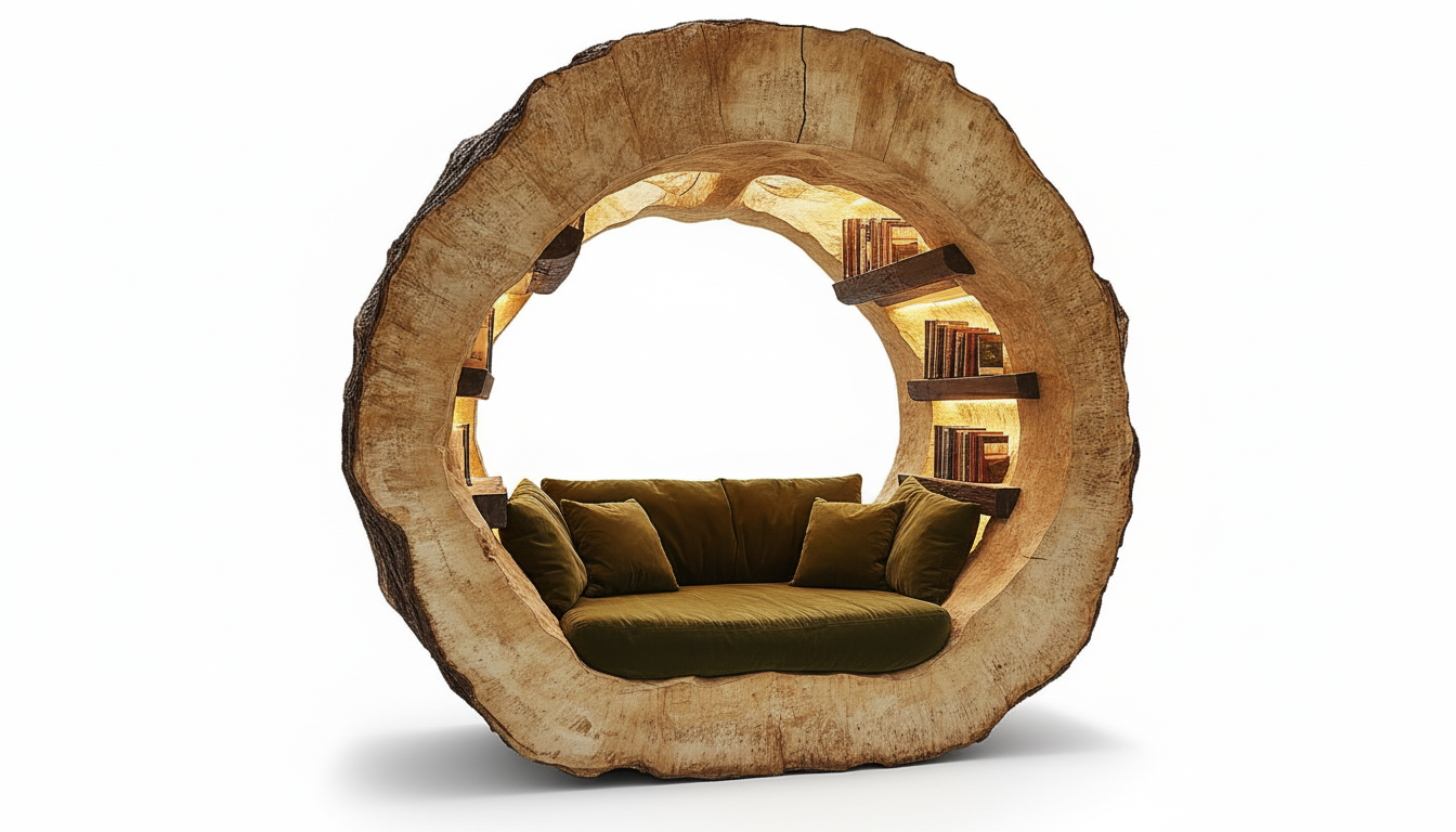 Ringhaven Solid Wood Reading Nook — A Sanctuary Carved From Time