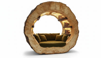 Ringhaven Solid Wood Reading Nook — A Sanctuary Carved From Time