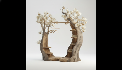Bloomroot Sculptural Wood Wardrobe — Where Storage Becomes Poetry