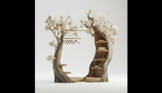 Bloomroot Sculptural Wood Wardrobe — Where Storage Becomes Poetry