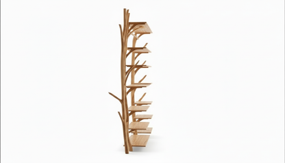 Forestline Open Wood Wardrobe — Sculpted Storage Inspired by Trees