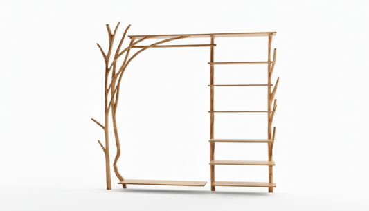 Forestline Open Wood Wardrobe — Sculpted Storage Inspired by Trees