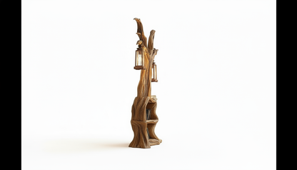 Illuminated Tree Bookshelf – A Living Sculpture of Light & Knowledge