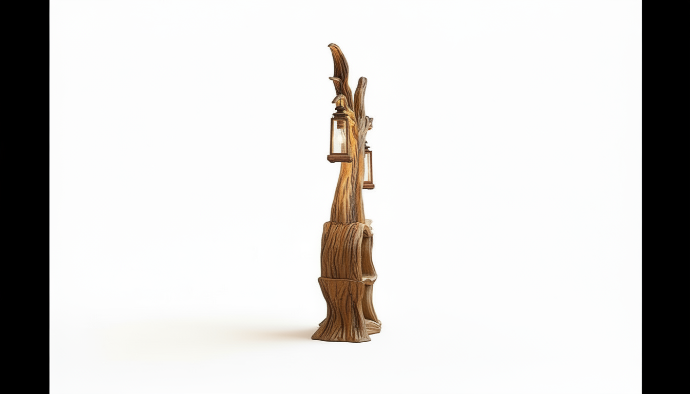 Illuminated Tree Bookshelf – A Living Sculpture of Light & Knowledge