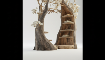 Bloomroot Sculptural Wood Wardrobe — Where Storage Becomes Poetry
