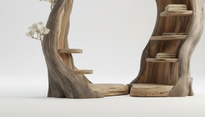 Bloomroot Sculptural Wood Wardrobe — Where Storage Becomes Poetry