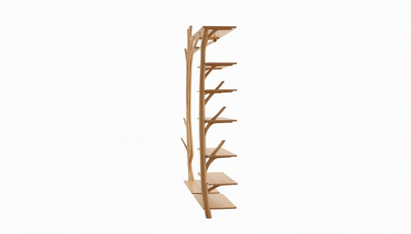 Forestline Open Wood Wardrobe — Sculpted Storage Inspired by Trees
