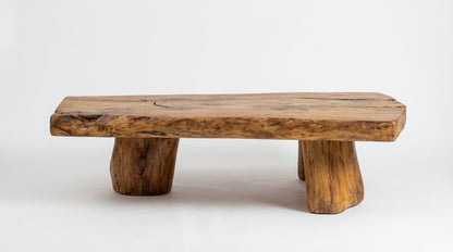 Stonewood Live-Edge Coffee Table – Raw Strength, Timeless Calm