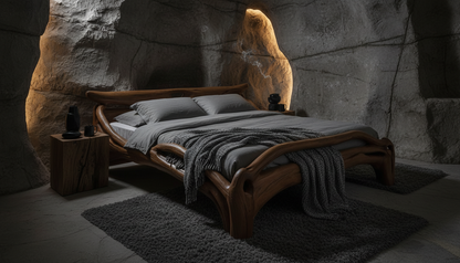 Aurelia Flow Bed – Sculpted by Hand, Guided by Nature