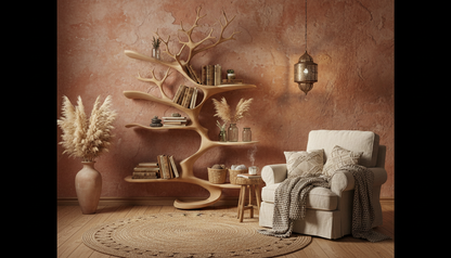 Sylvaform Solid Wood Tree Bookshelf — A Vertical Expression of Growth