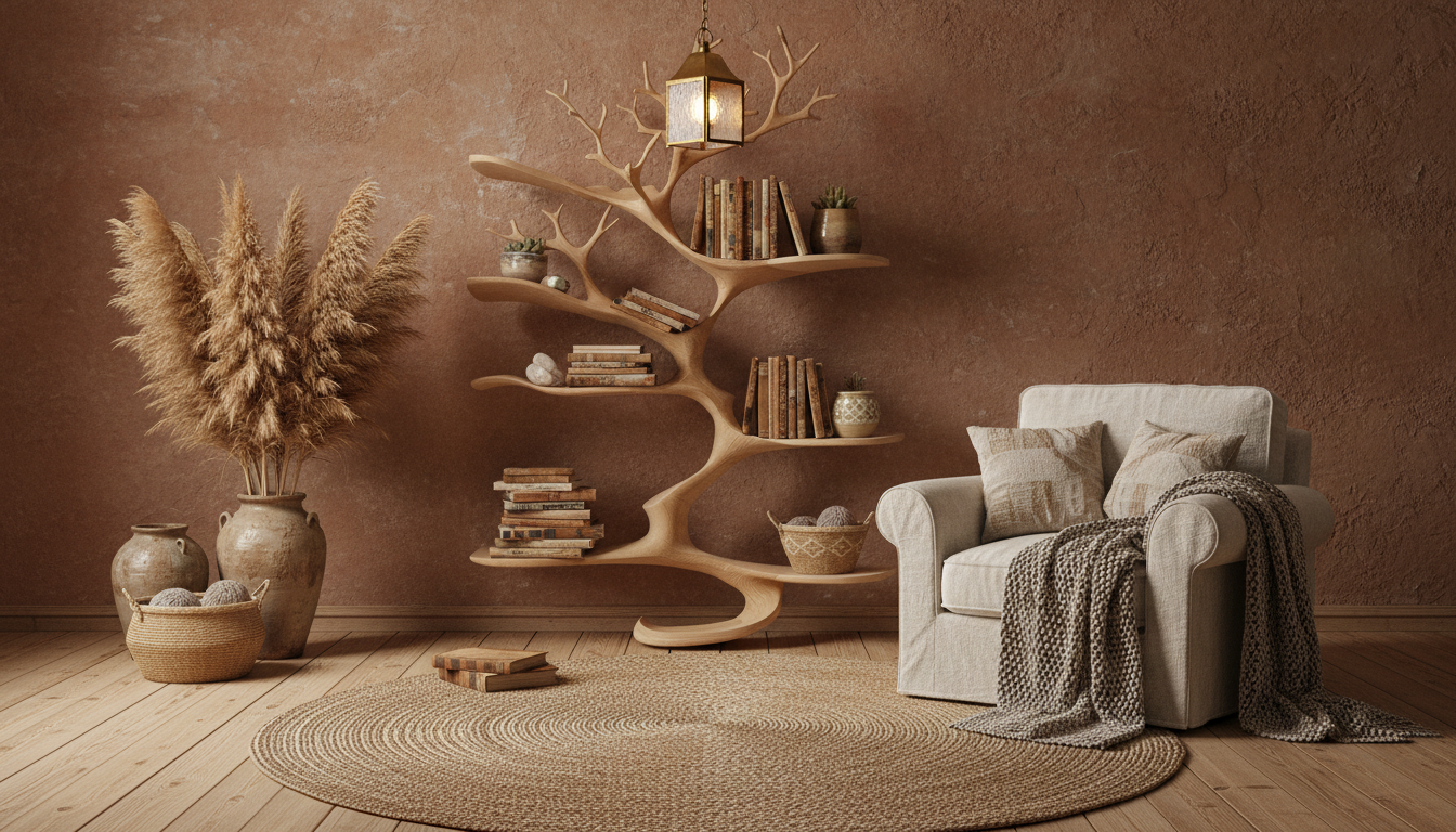 Sylvaform Solid Wood Tree Bookshelf — A Vertical Expression of Growth