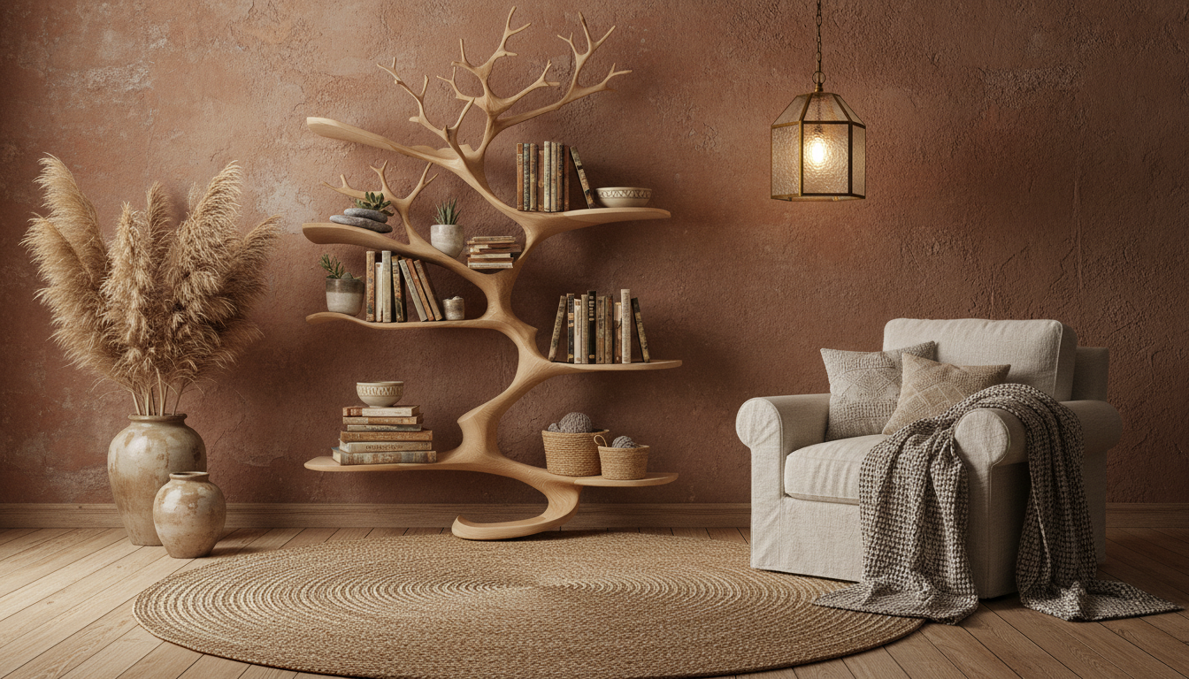 Sylvaform Solid Wood Tree Bookshelf — A Vertical Expression of Growth