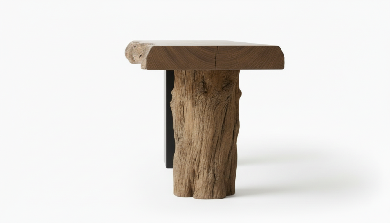 Axisroot Solid Wood Console Table — Where Nature Meets Balance