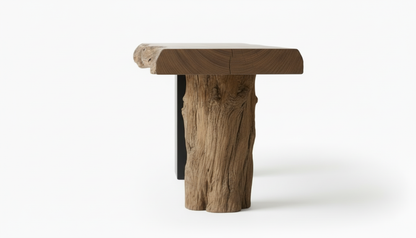 Axisroot Solid Wood Console Table — Where Nature Meets Balance