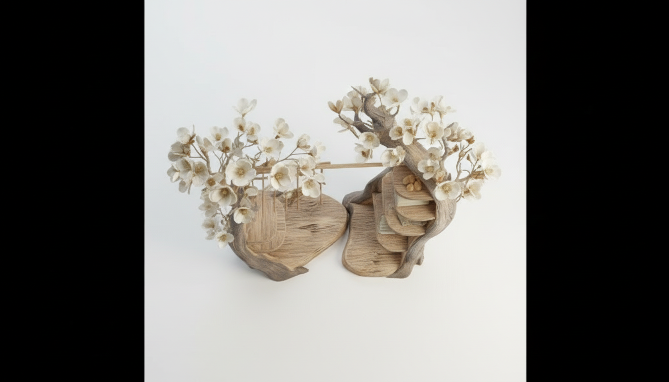 Bloomroot Sculptural Wood Wardrobe — Where Storage Becomes Poetry