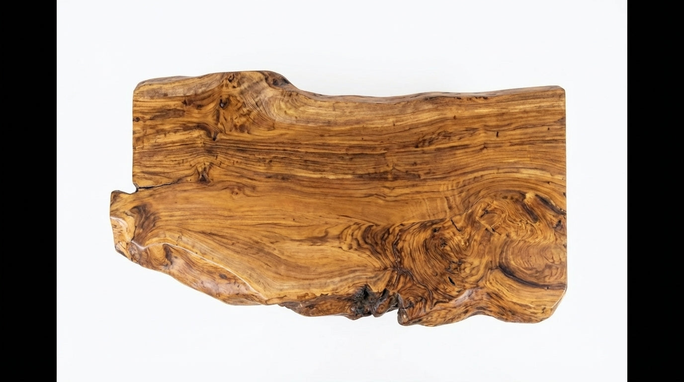 Earthform Live-Edge Coffee Table – Carved by Nature, Grounded by Hand