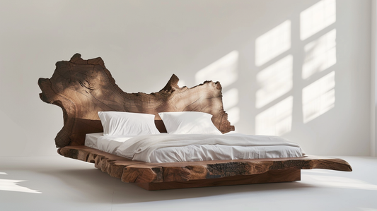 Elysian Slab Bed – Where Nature Holds You